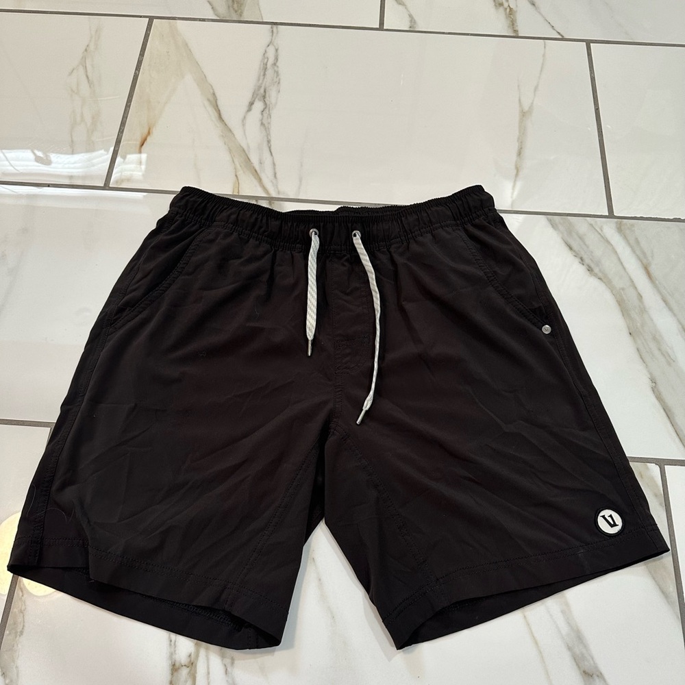 Vuori Black Athletic Men's Shorts